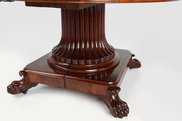 English Victorian Extendable Dining Table, 1830s photo vintage