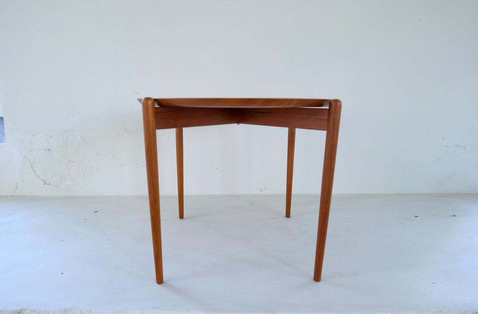 Midcentury Modern Side/Tray Table In Teak Sweden 1960s photo vinterior
