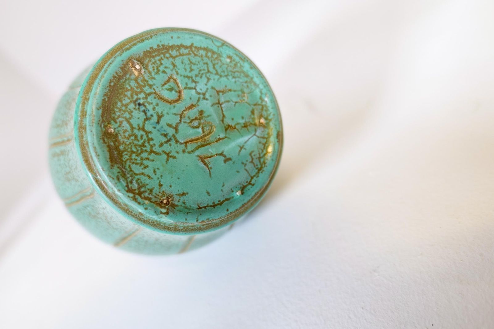 Home Decor Art Deco Ceramic Vase Bo Fajans Ewald Dahlskog, Sweden, 1937 photo