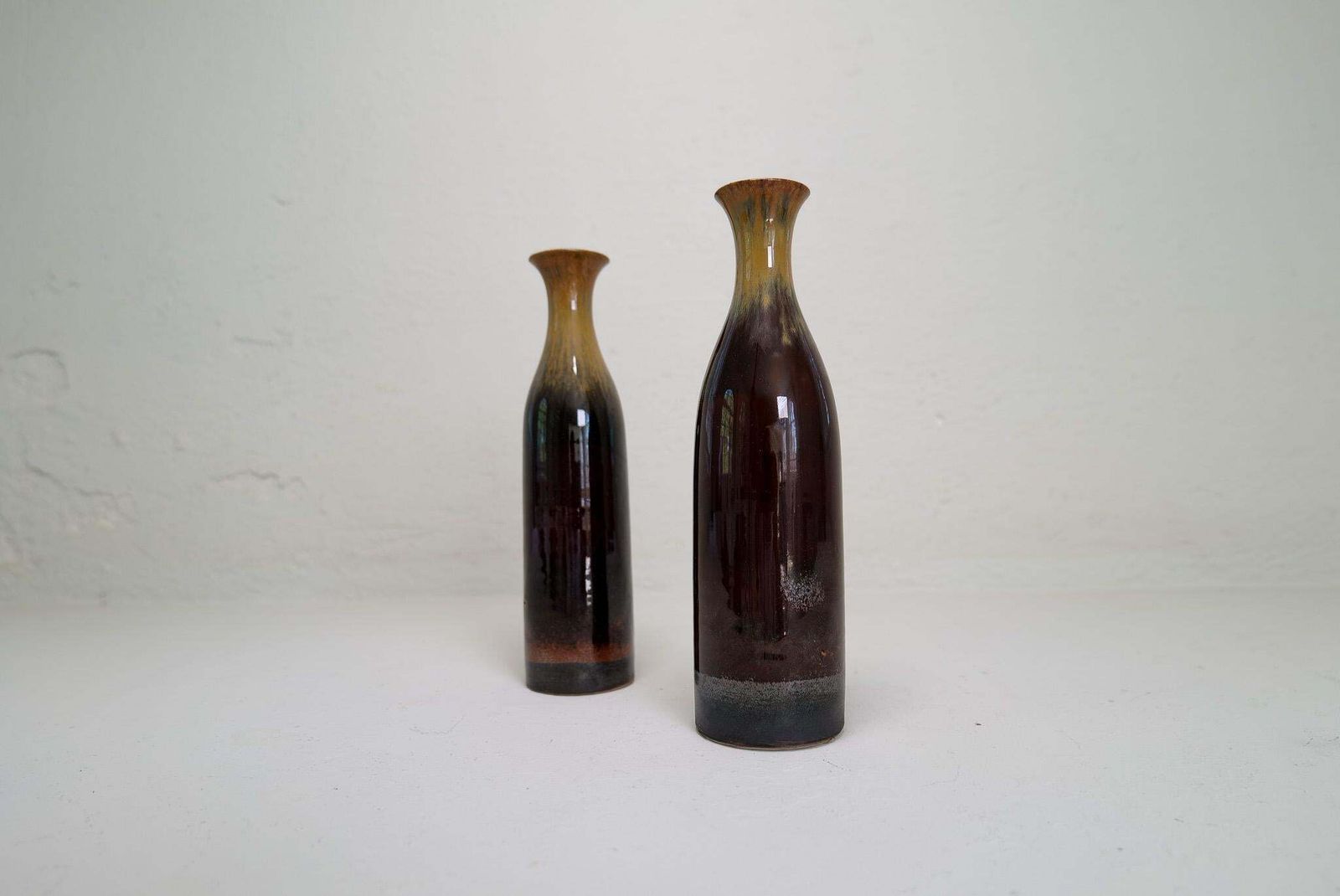 Scandinavian Modern Pair Of Ceramic Vases/Bottles Carl Harry Stålhane Sweden photo furniture
