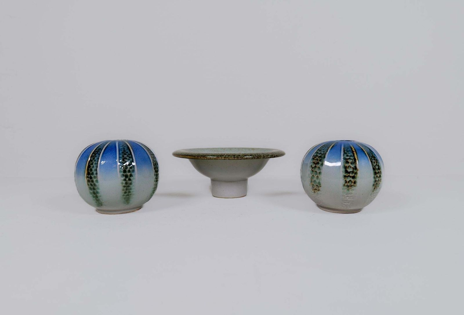 Scandinavian Modern Ceramic Pieces “Lagoon" Carl Harry Stålhane Sweden photo for sale