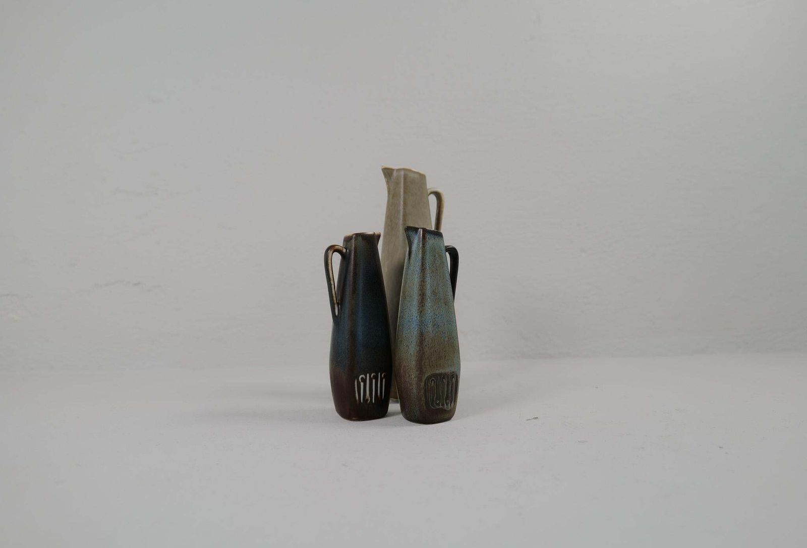 Midcentury Modern Set Of 3 Ceramic Pieces Sweden 1950 Rörstrand Gunnar Nylund photo Home Decor