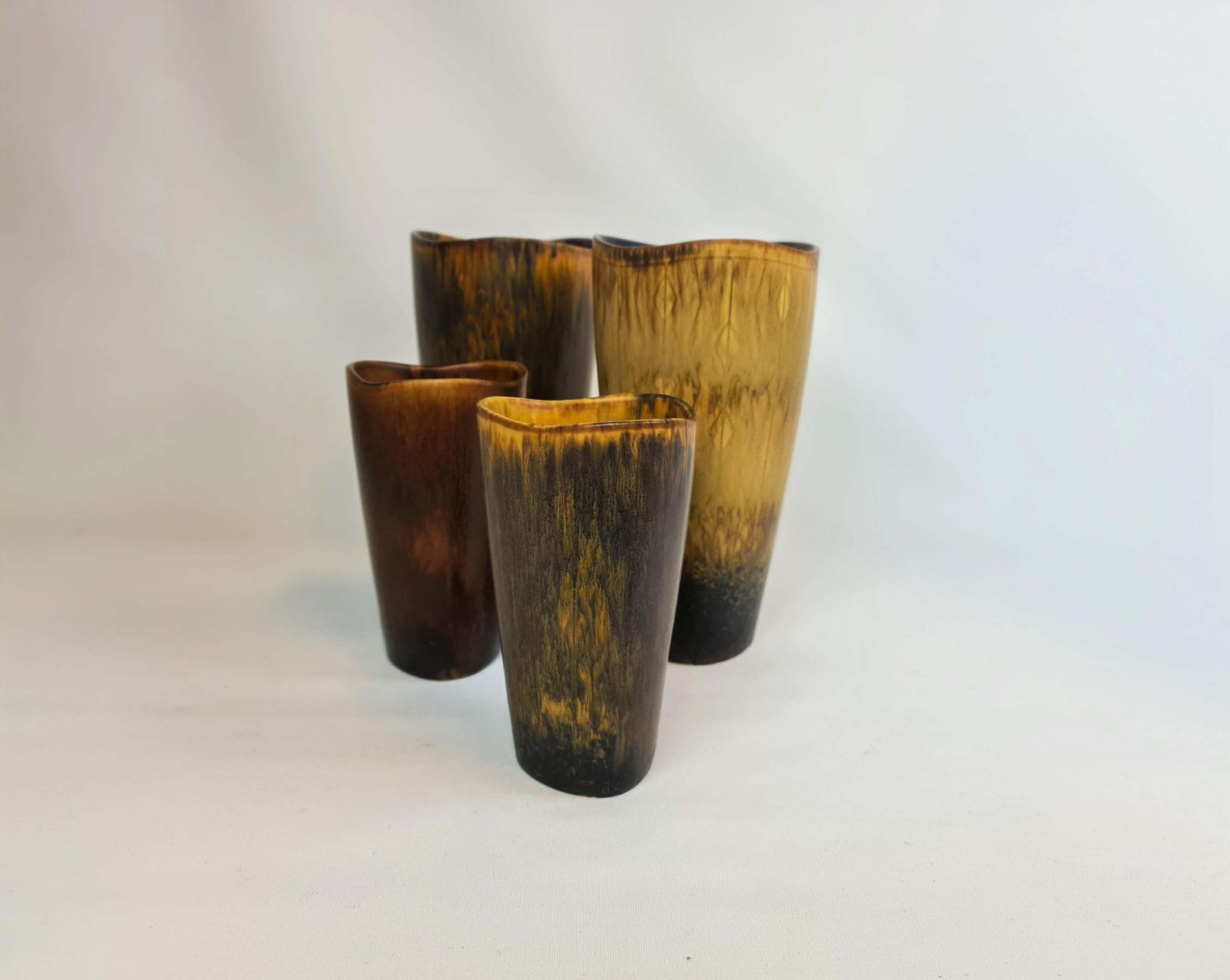 Home Decor Midcentury Modern Set Of 4 Ceramic Vases Gunnar Nylund Rörstrand Sweden photo
