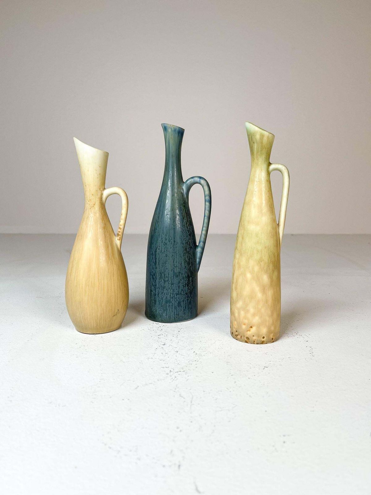 Mid Century Modern Set Of 3 Vases Rörstrand Carl Harry Stålhane, Sweden, 1950s photo buy