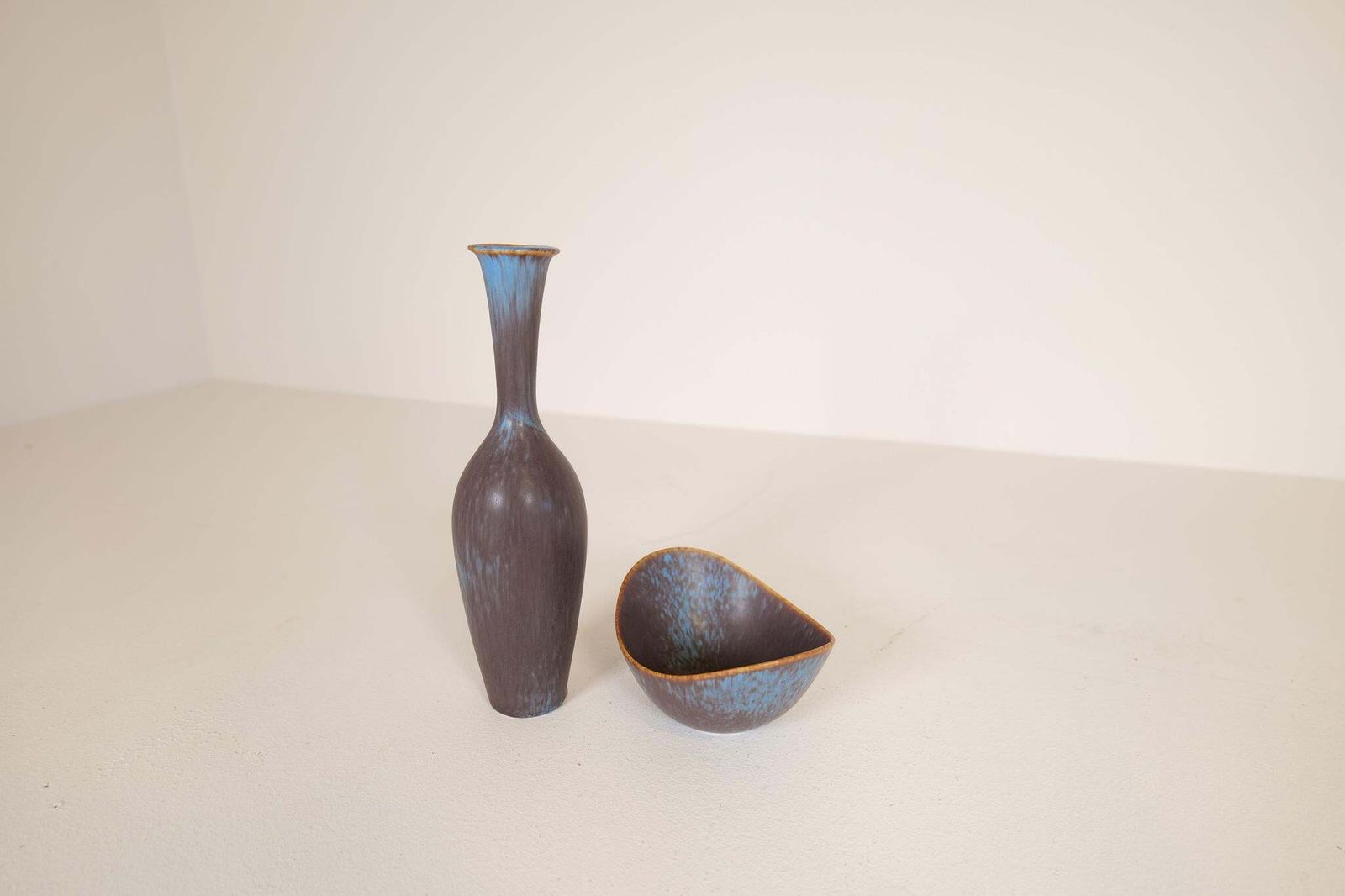 Midcentury Modern Ceramic Vase And Bowl Gunnar Nylund Rörstrand, Sweden, 1950s photo 2138.0