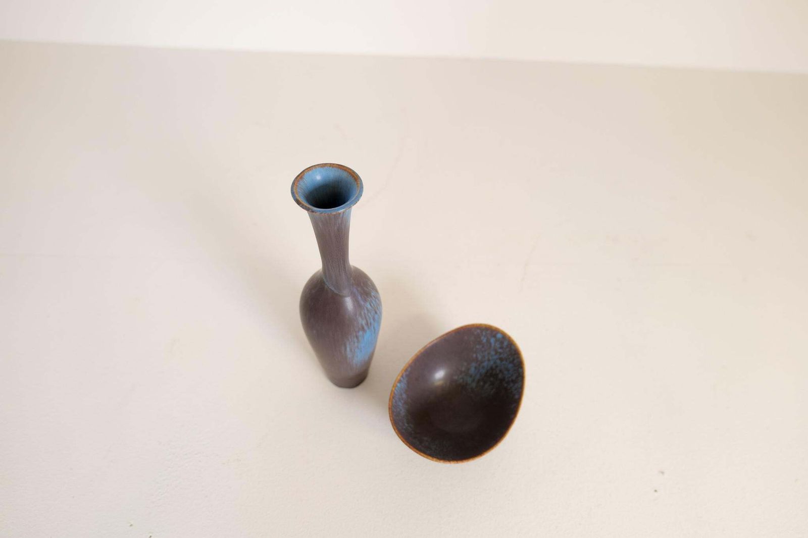 Midcentury Modern Ceramic Vase And Bowl Gunnar Nylund Rörstrand, Sweden, 1950s photo buy