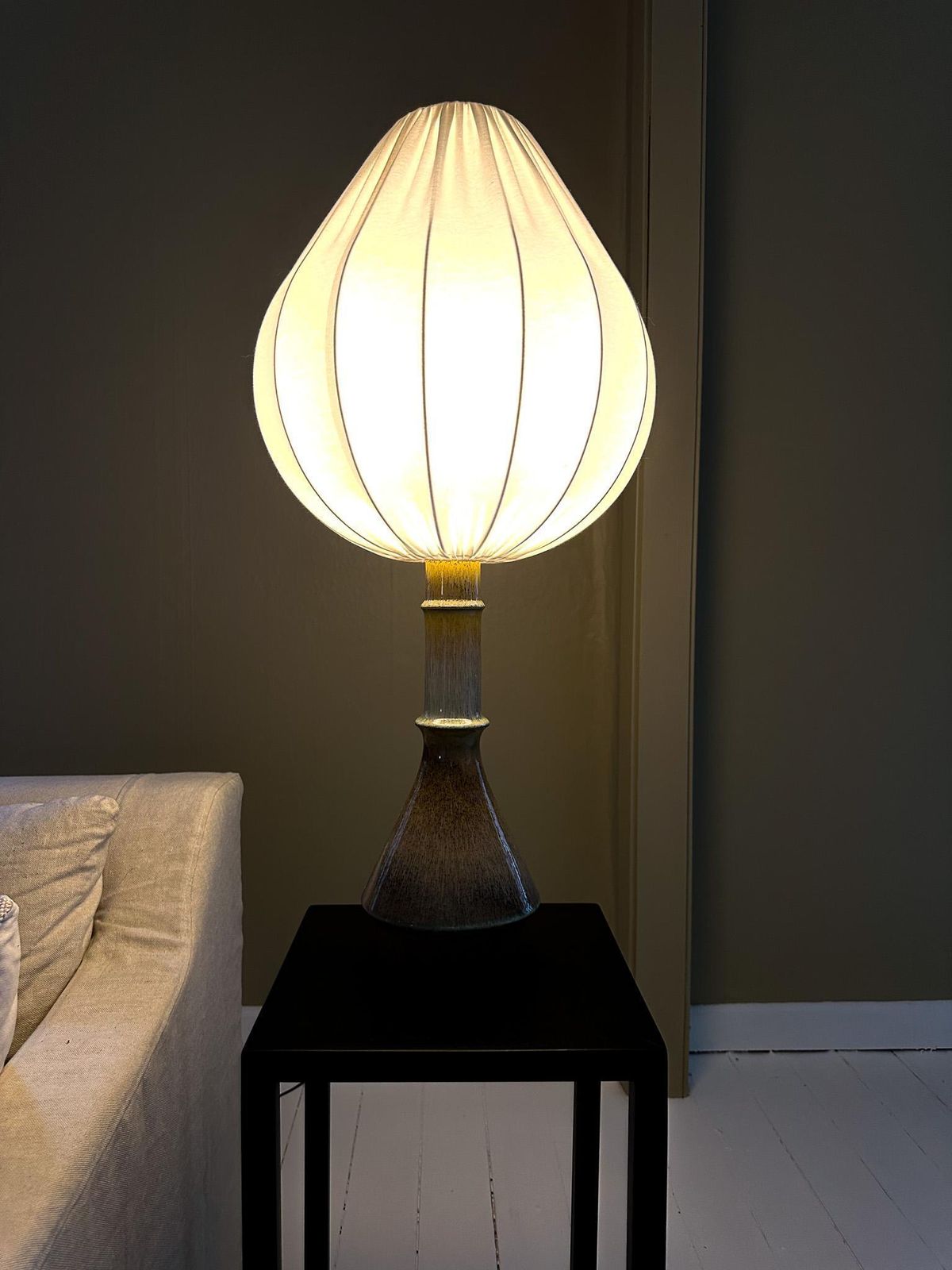 photo for sale Midcentury Modern Large Unique Table Lamp Carl Harry Stålhane Rörstrand, 1950s
