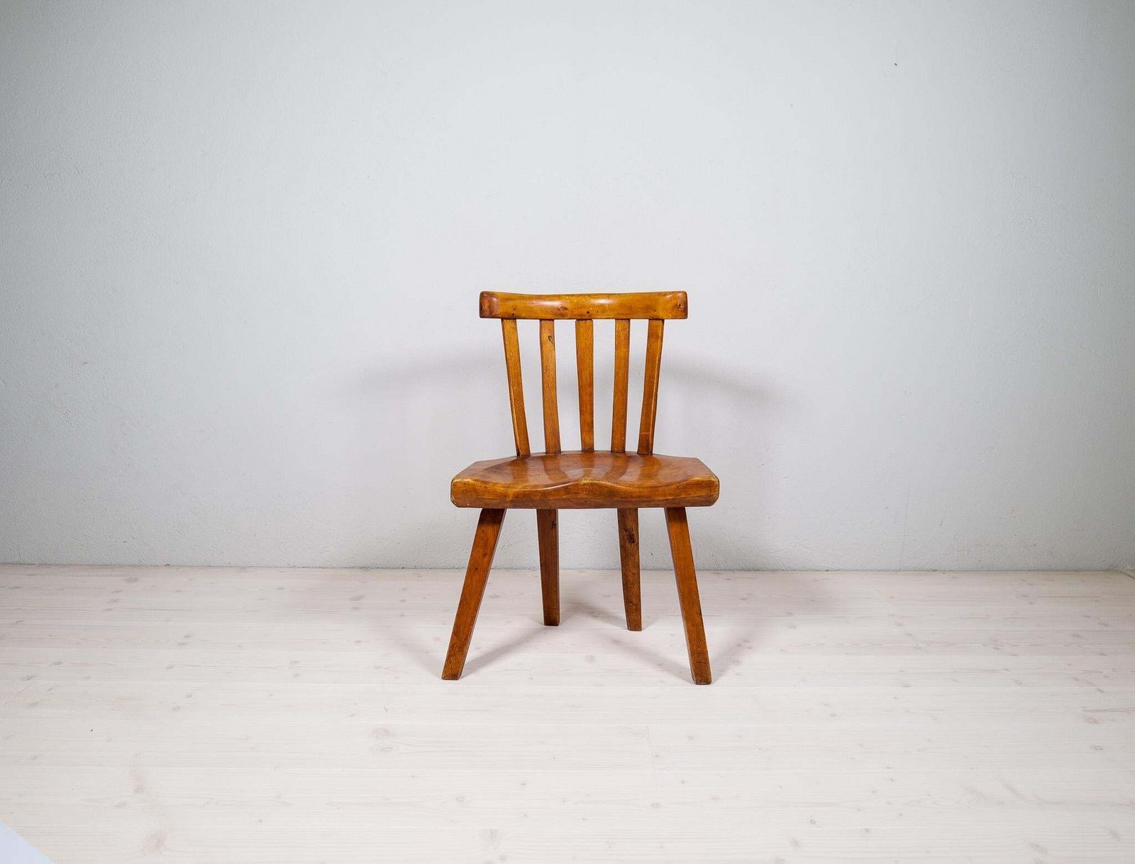 19th Century Swedish Folk Art Chair In Higly Decorative Shapes photo for sale