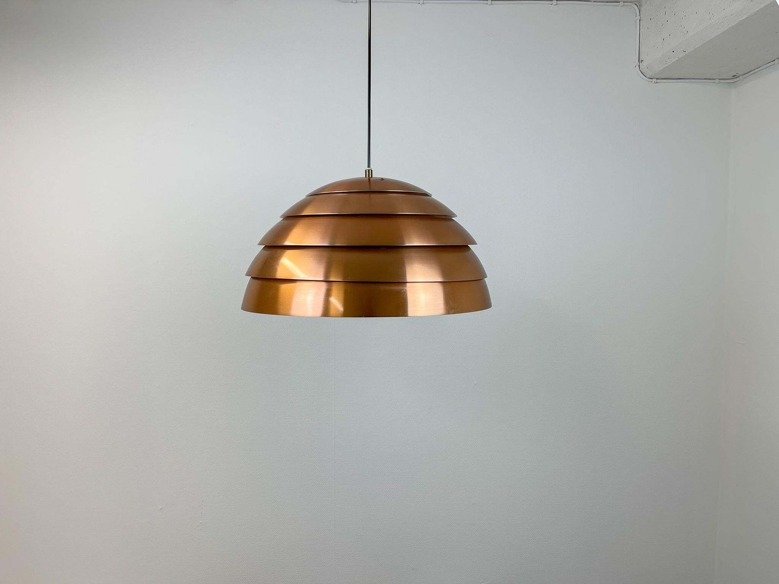 Midcentury Hans Agne Jakobsson T325/450 Copper Ceiling Lamp, Sweden, 1960s photo 1479.0