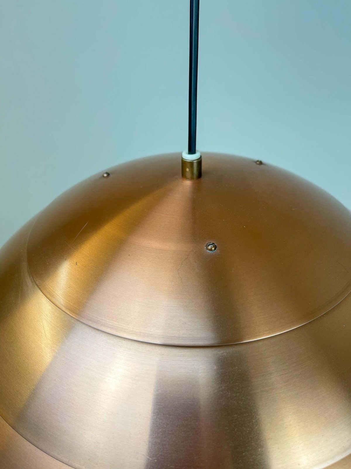 Midcentury Hans Agne Jakobsson T325/450 Copper Ceiling Lamp, Sweden, 1960s photo vintage