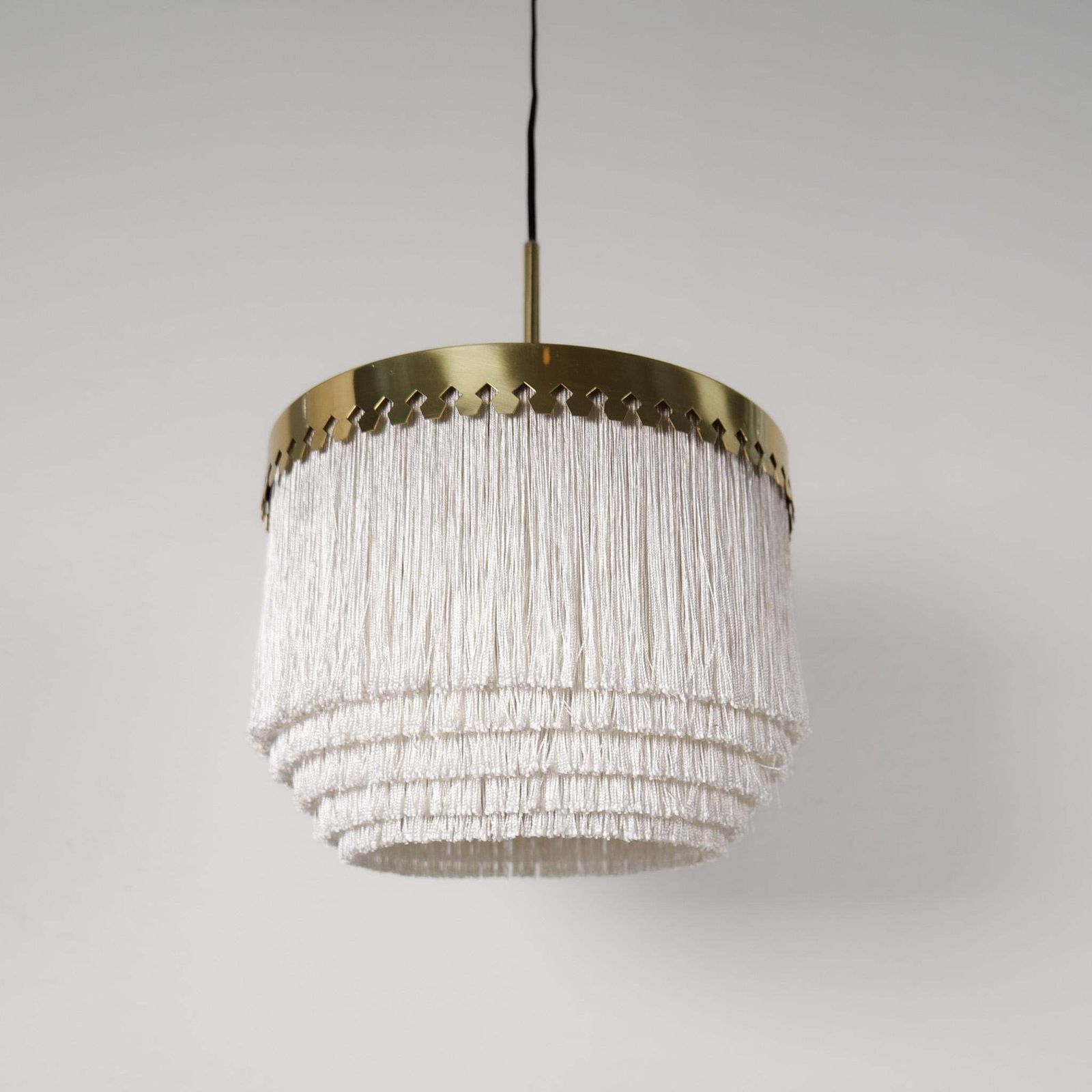 Midcentury Modern Hans Agne Jakobsson Ceiling Fringe Lamp Model T601, Sweden photo Lighting