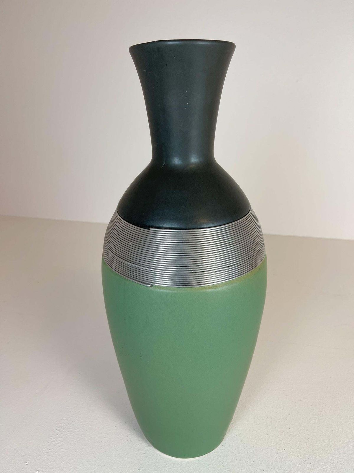 Art Deco Style Large Floor Vase, Sweden, 1970s photo vintage