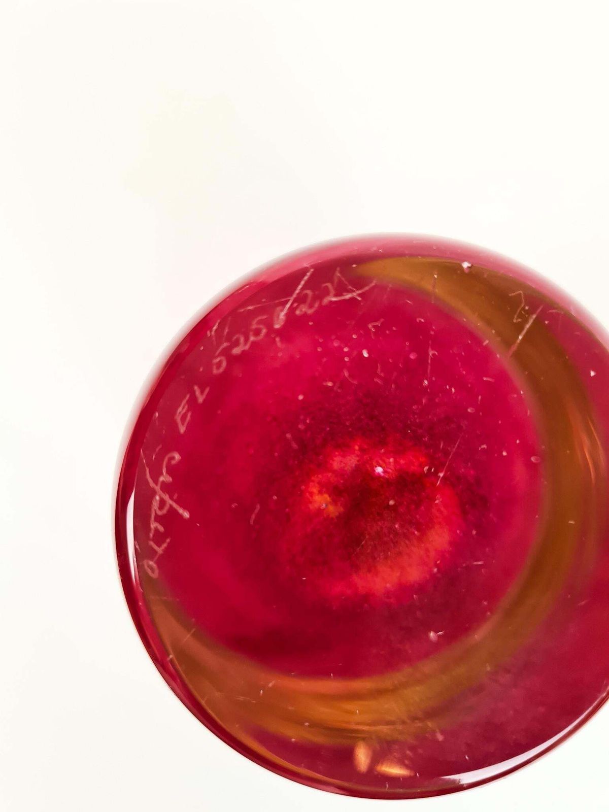 Scandinavian Modern Glass Vase Orrefors "Haze" Erika Lagerbielke, Sweden photo vintage
