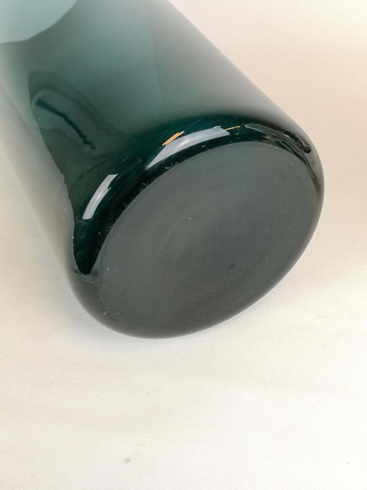 Mid Century Modern Large Glass Vase Gullaskruf Sweden, 1950s photo vintage