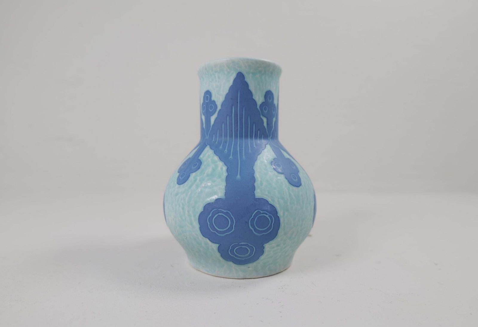 Gustavsberg Sgraffito Art Deco Vase Josef Ekberg Sweden 1922 photo for sale