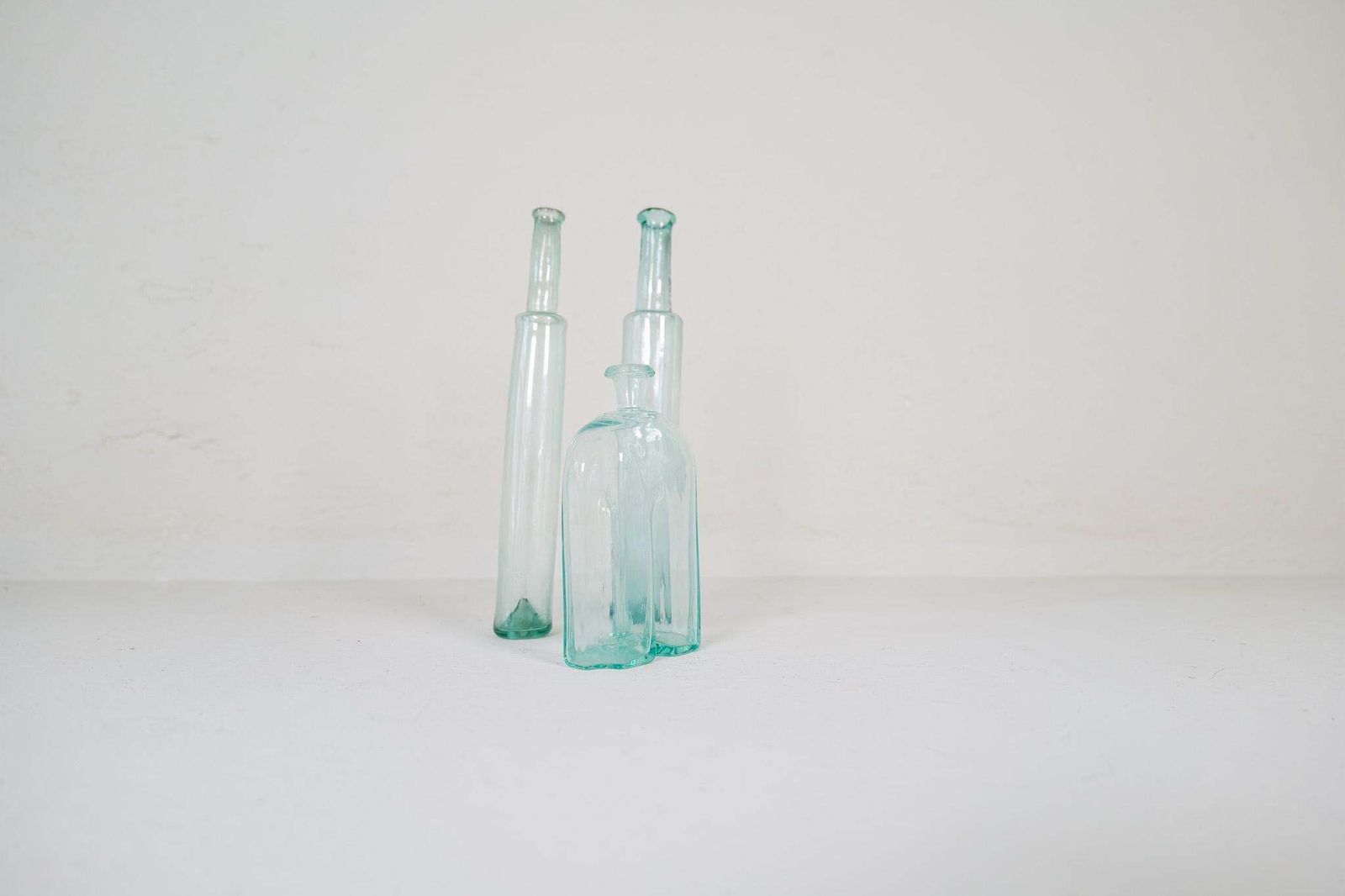 Antique Set Of 3 Decorative Bottles / Vases Sweden 1800 Circa photo 1283.0