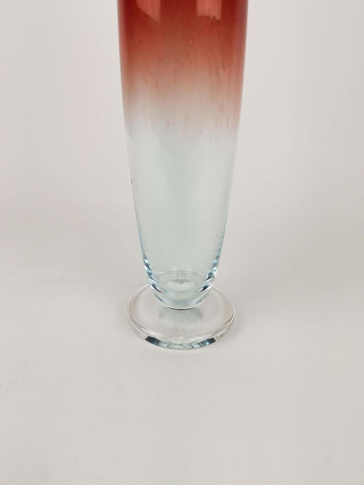 Midcentury Nils Landberg Orrefors Tall Expo Vase, Circa 1950s photo 1283.0