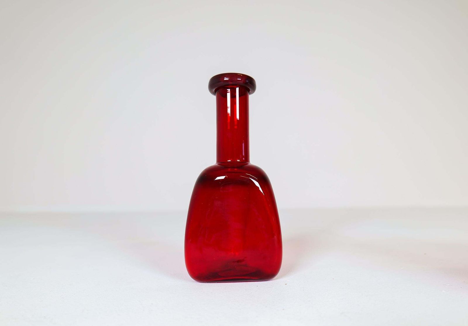 Home Decor Mid Century Collection Of Five Rare Red Vases By Erik Hoglund, Sweden, 1960s photo