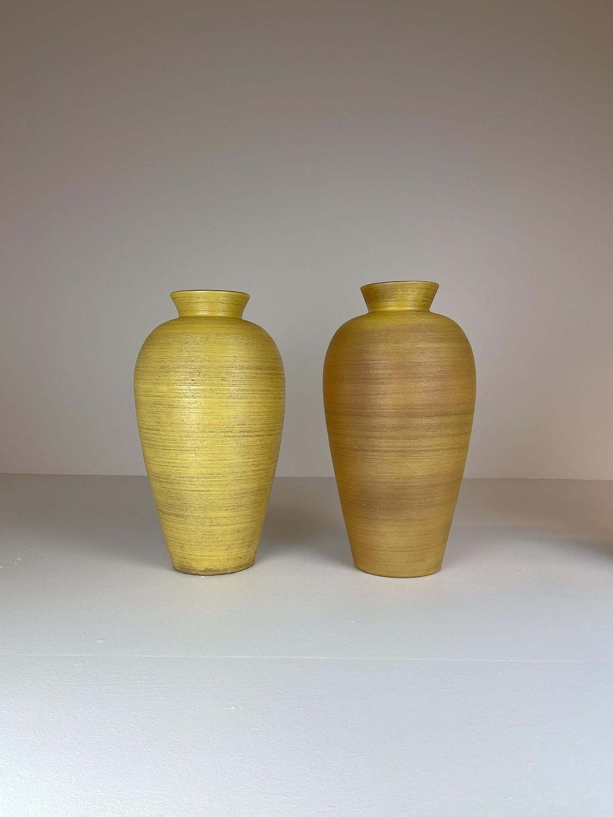 Pair Of Art Deco Floor Vases By Upsala Ekeby, Sweden, 1940s photo 1881.0