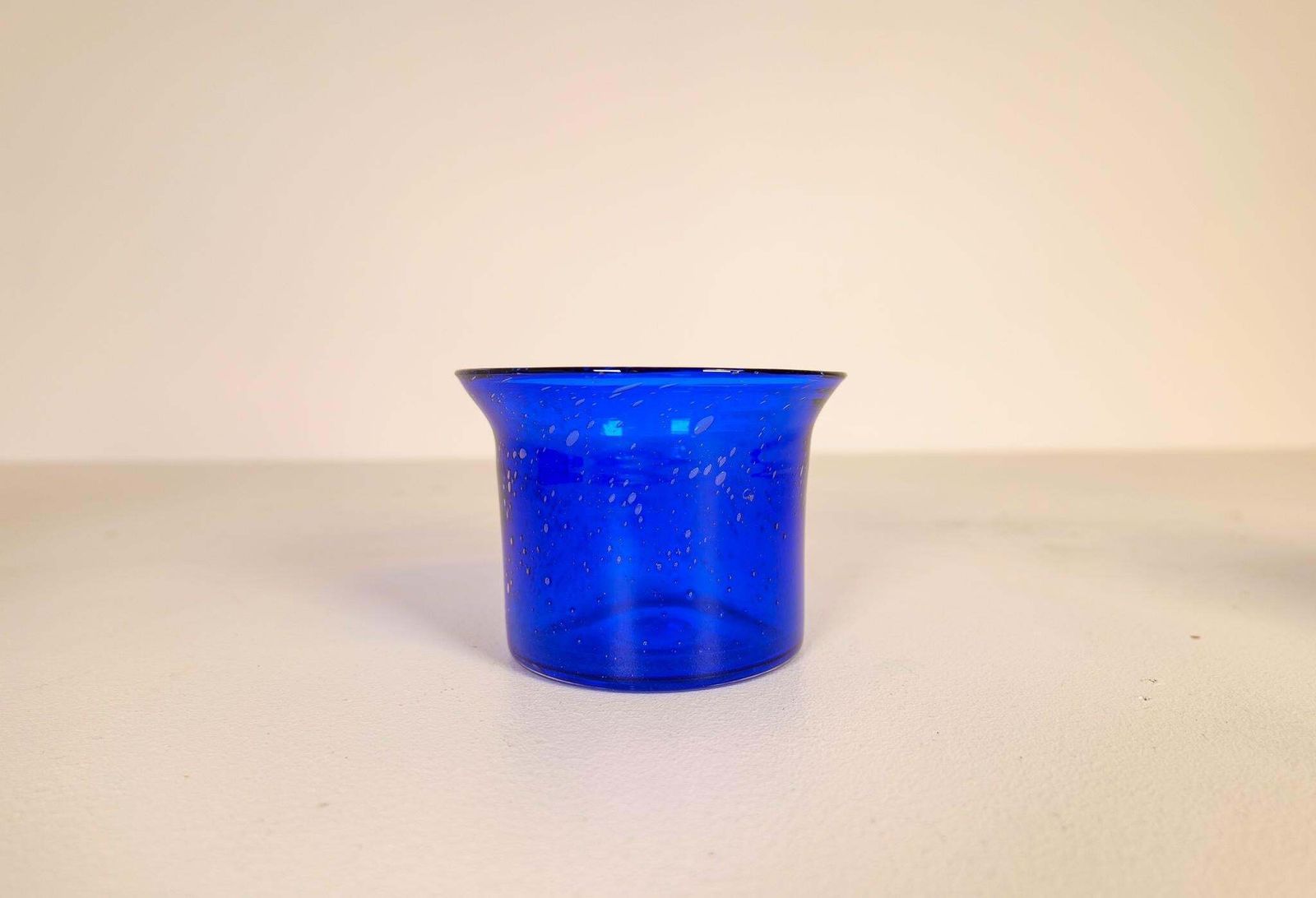 Home Decor Midcentury Collection Of Eight Blue Vases By Erik Hoglund, Sweden, 1960s photo