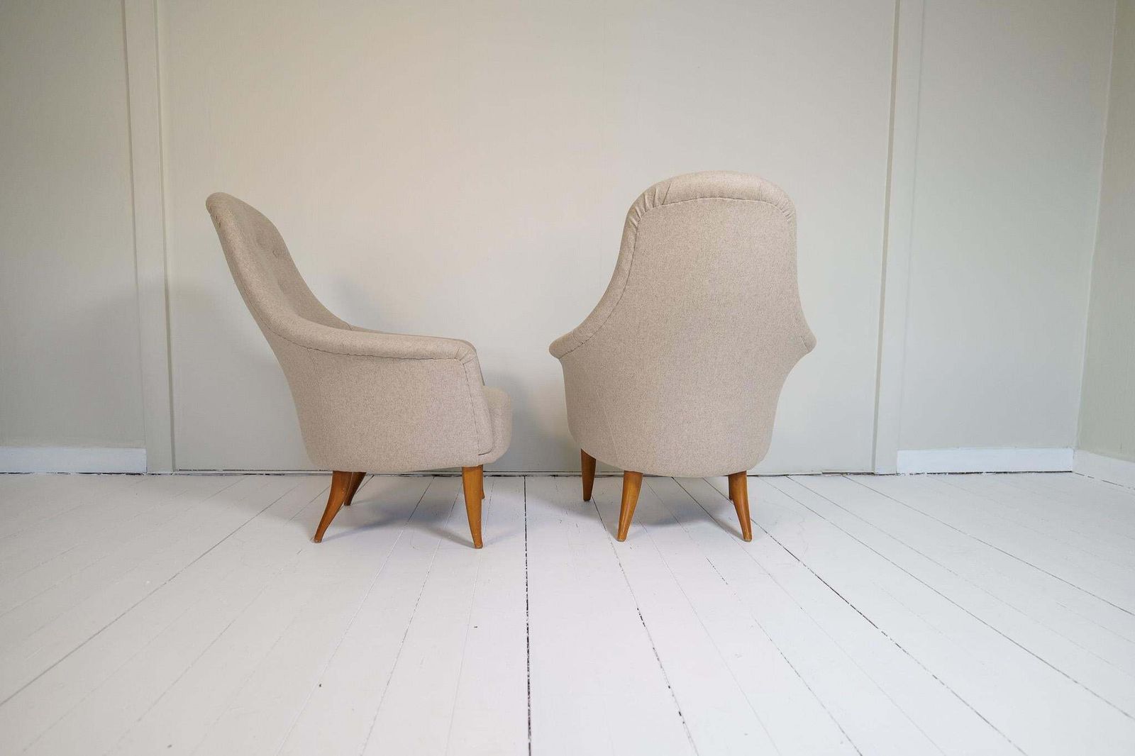 photo buy Midcentury Modern Big Adam Lounge Chairs Nk, Sweden, 1950s