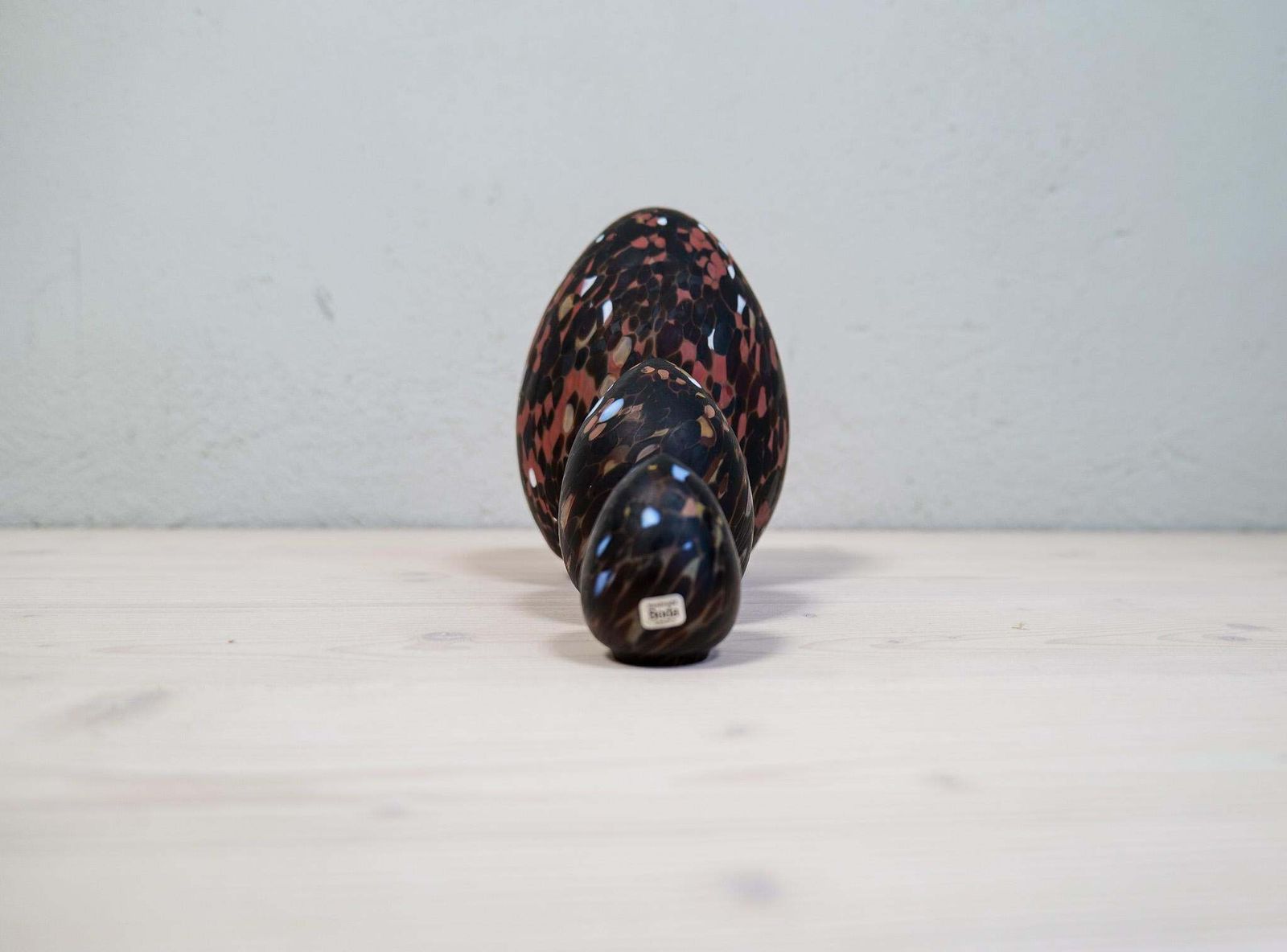 Scandinavian Modern Set Of 3 Eggs Monica Backstrom Kosta, Sweden, 1970s photo 1283.0