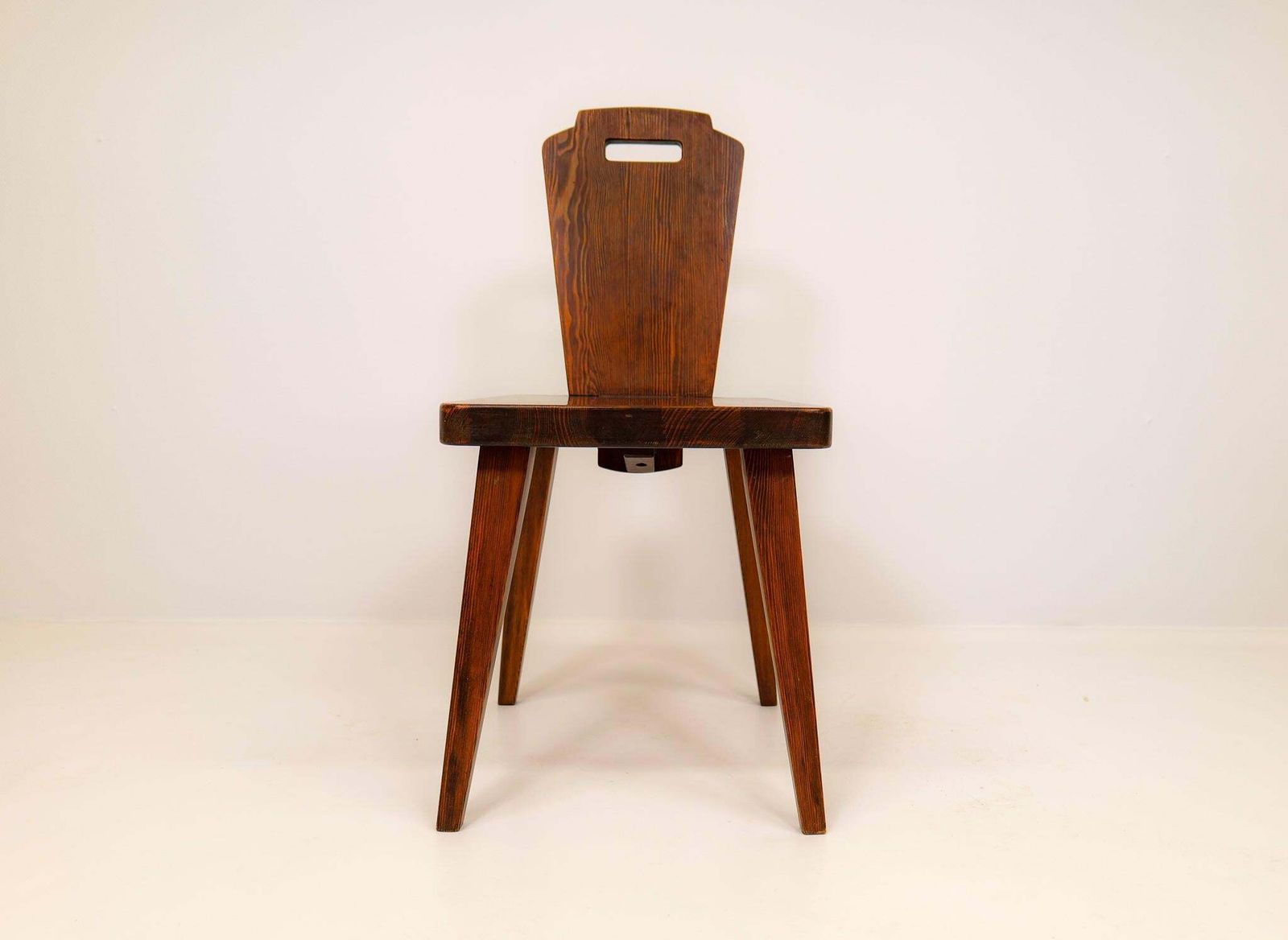 Swedish Modern Dining Chairs In Pine Attributed To Bo Fjaestad, 1940s photo vintage