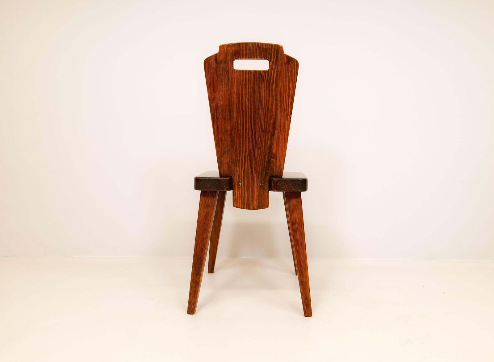 Furniture Swedish Modern Dining Chairs In Pine Attributed To Bo Fjaestad, 1940s photo