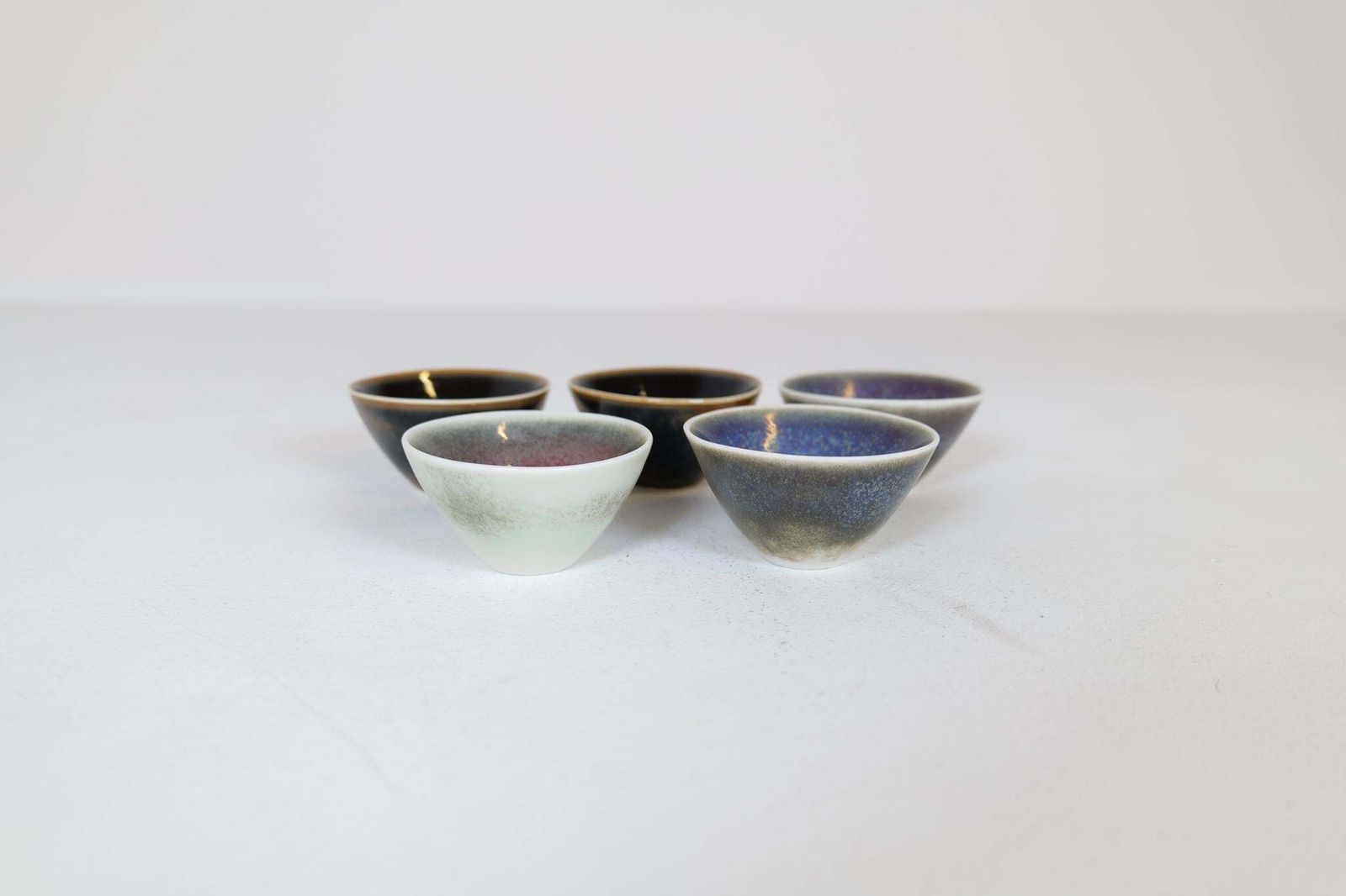 Midcentury Modern Set Of 5 Small Bowls Rörstrand Carl Harry Stålhane, Sweden photo for sale