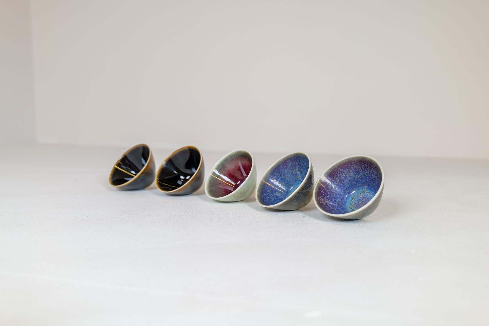 Midcentury Modern Set Of 5 Small Bowls Rörstrand Carl Harry Stålhane, Sweden photo vintage