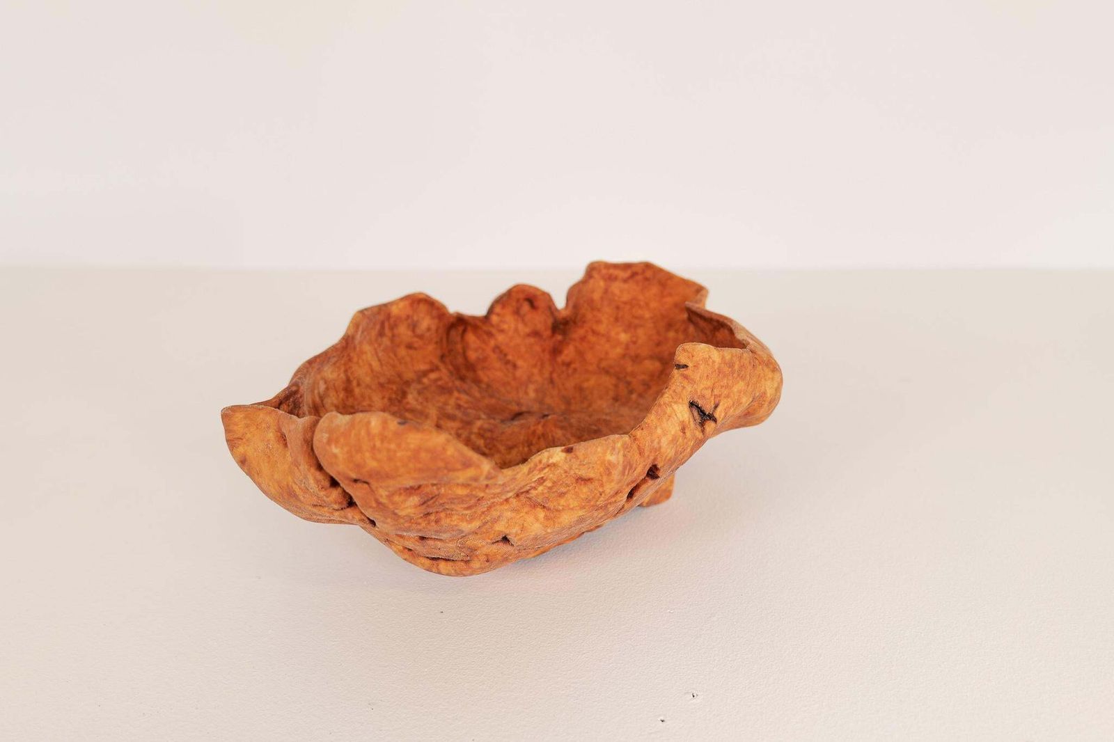 Scandinavian Modern Swedish Folk Art Large Organic Burl Bowl, Circa 1960s photo vinterior