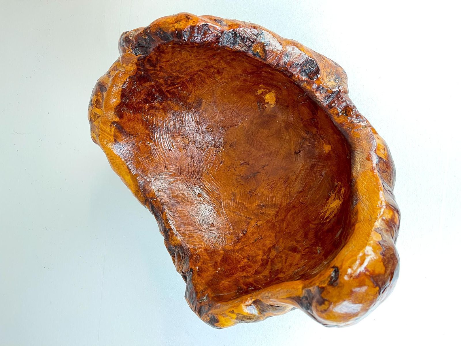 photo furniture Exeptional Large Swedish Folk Art Organic Burl Bowl, Circa 1960s