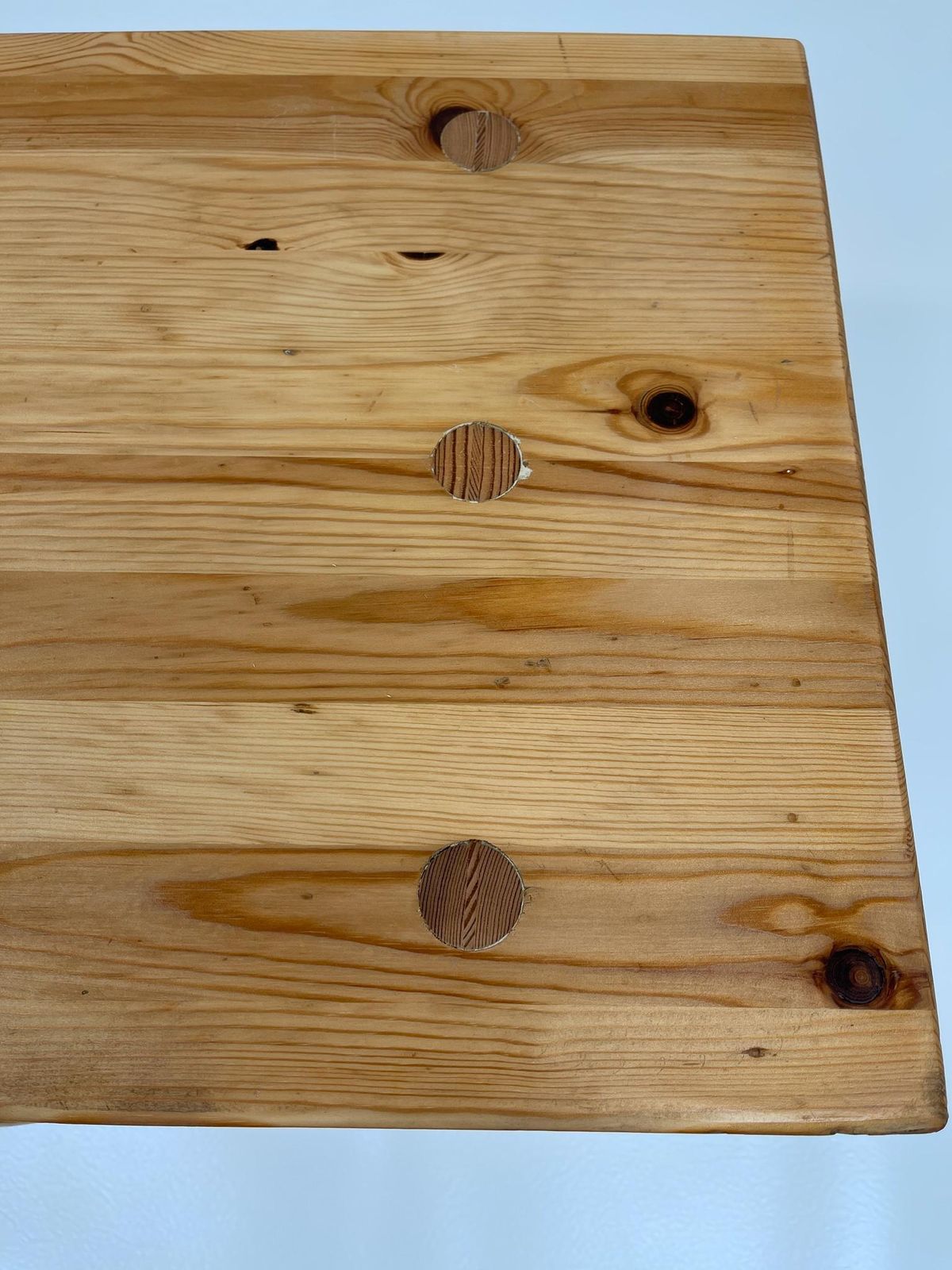 Scandinavian Modern Solid Pine Bench By Fröseke, Furniture Maker In Sweden, 1970s photo vintage