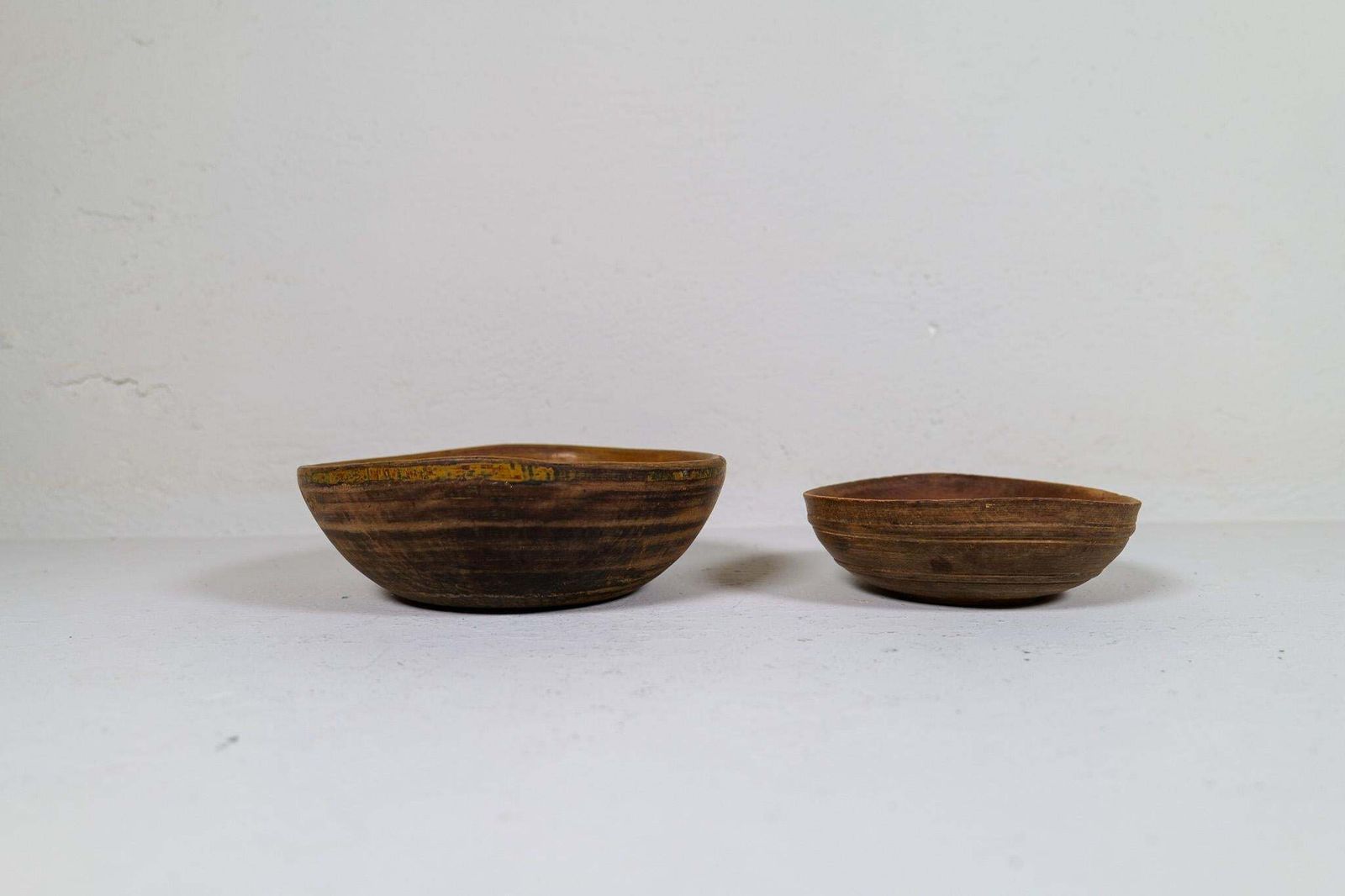 Swedish Folk Art, Unique 19th Century Farmers Bowls Set Of 2 photo buy