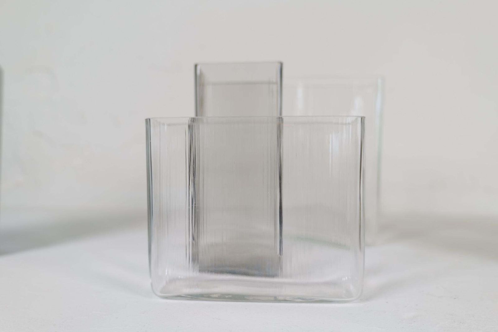 Home Decor Midcentury Modern Collection Of Ten "Ice" Gullaskruf Vases, Sweden, 1960s photo