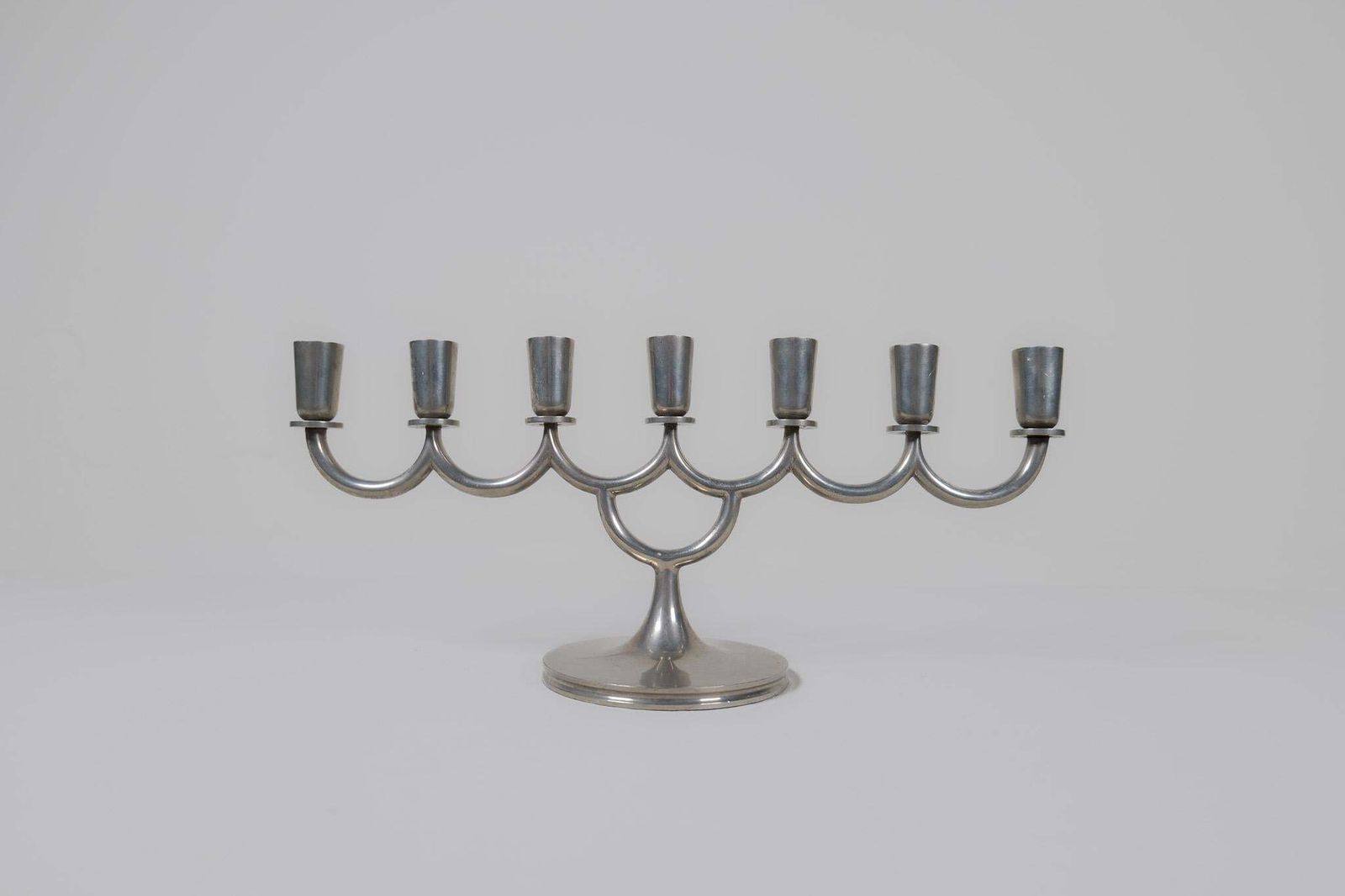 Art Deco Candelabra In Pewter By Lars Holmström In Arvika, Sweden, 1931 photo buy