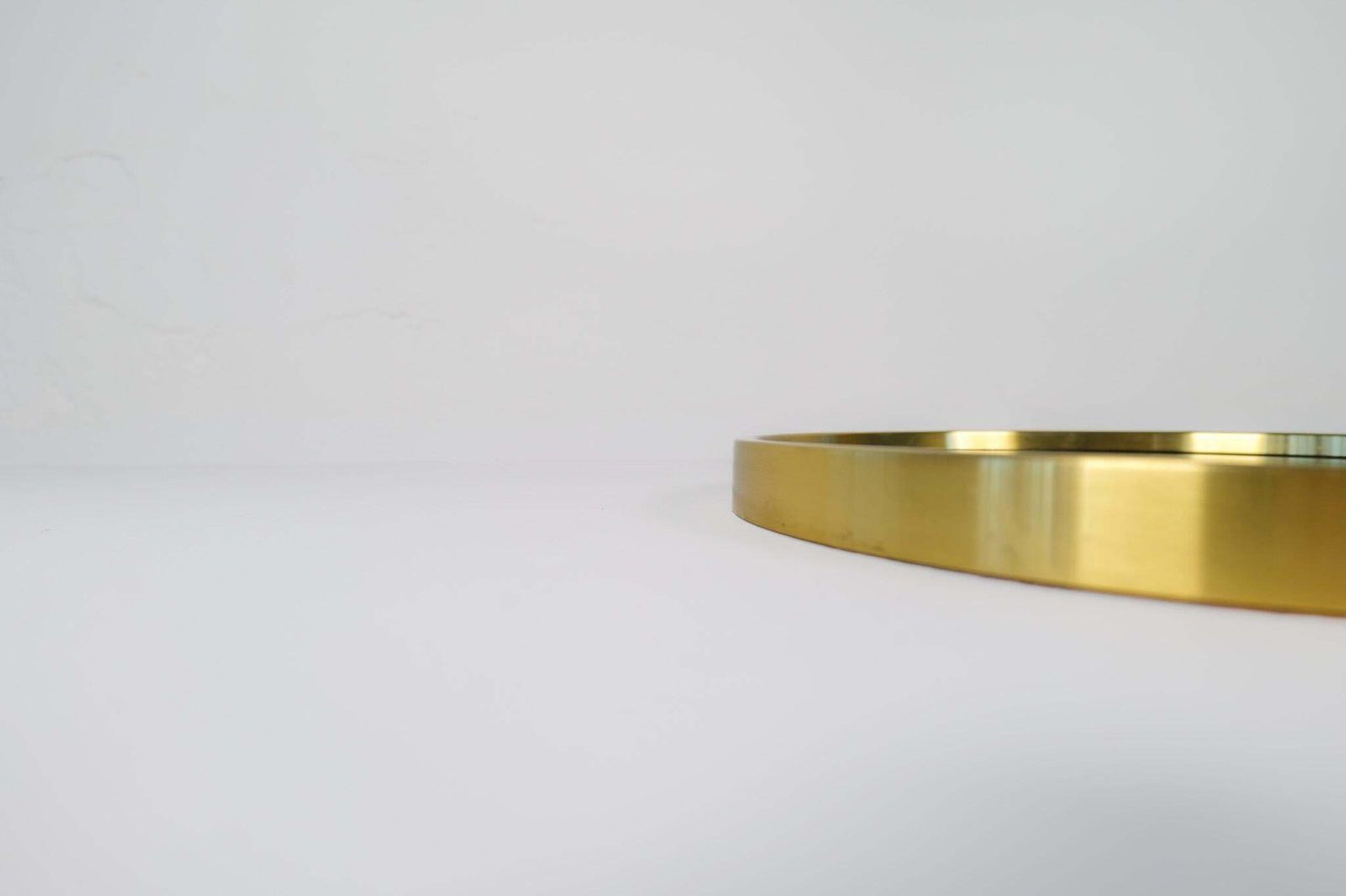 Midcentury Modern Brass Mirror By Glasmäster In Markaryd, Sweden, 1960s photo vinterior