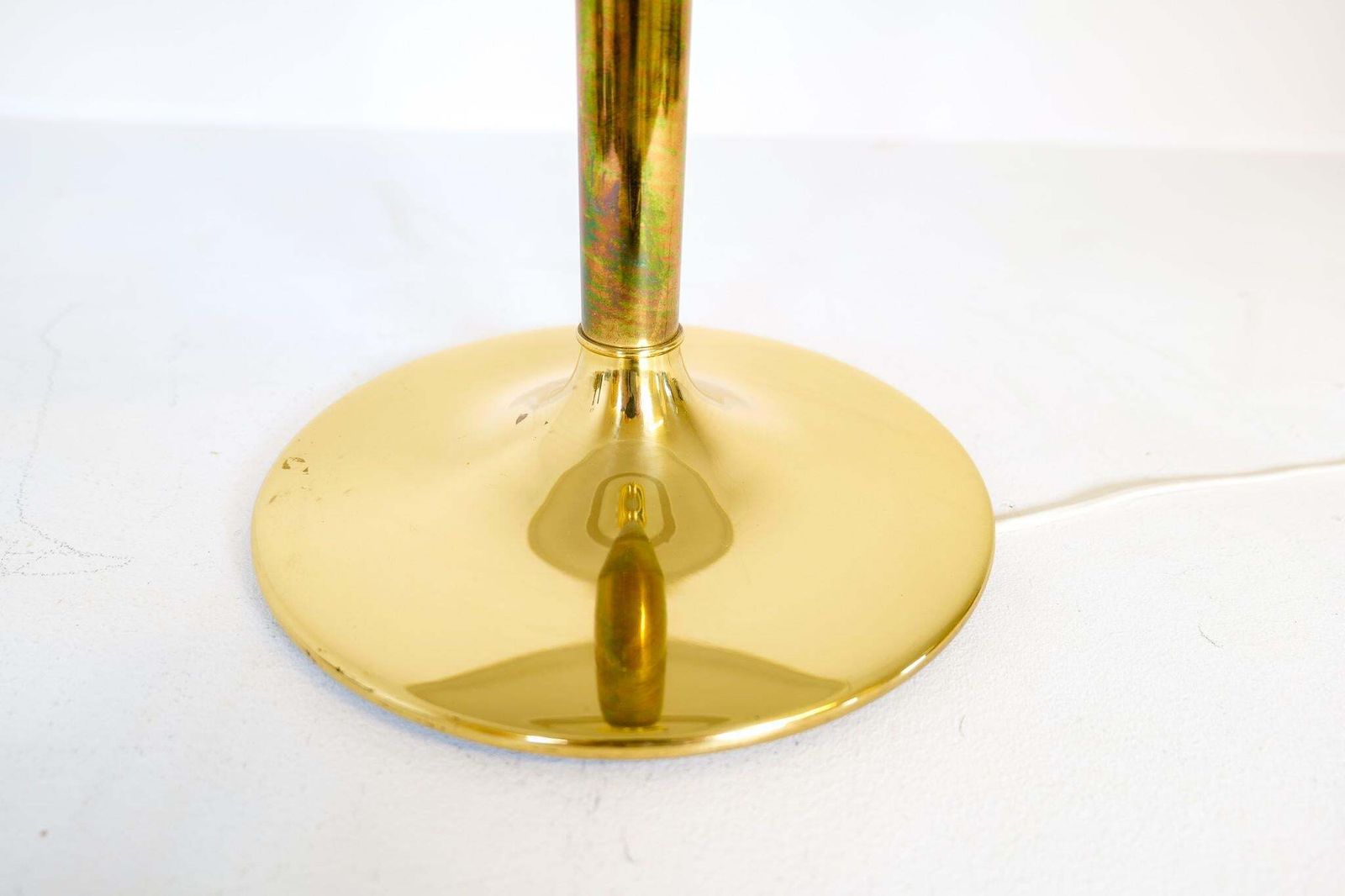 Lighting Space Age Large Table Lamp Brass Fagerhults, Sweden, 1970s photo