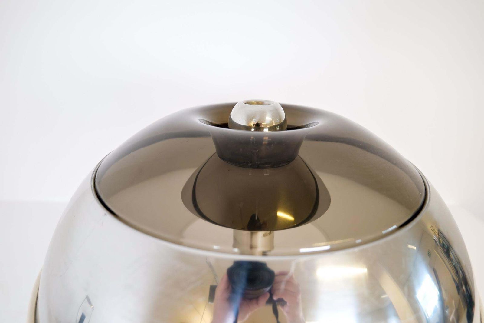 Space Age Large Table Lamp Chrome Fagerhults, Sweden, 1970s photo buy