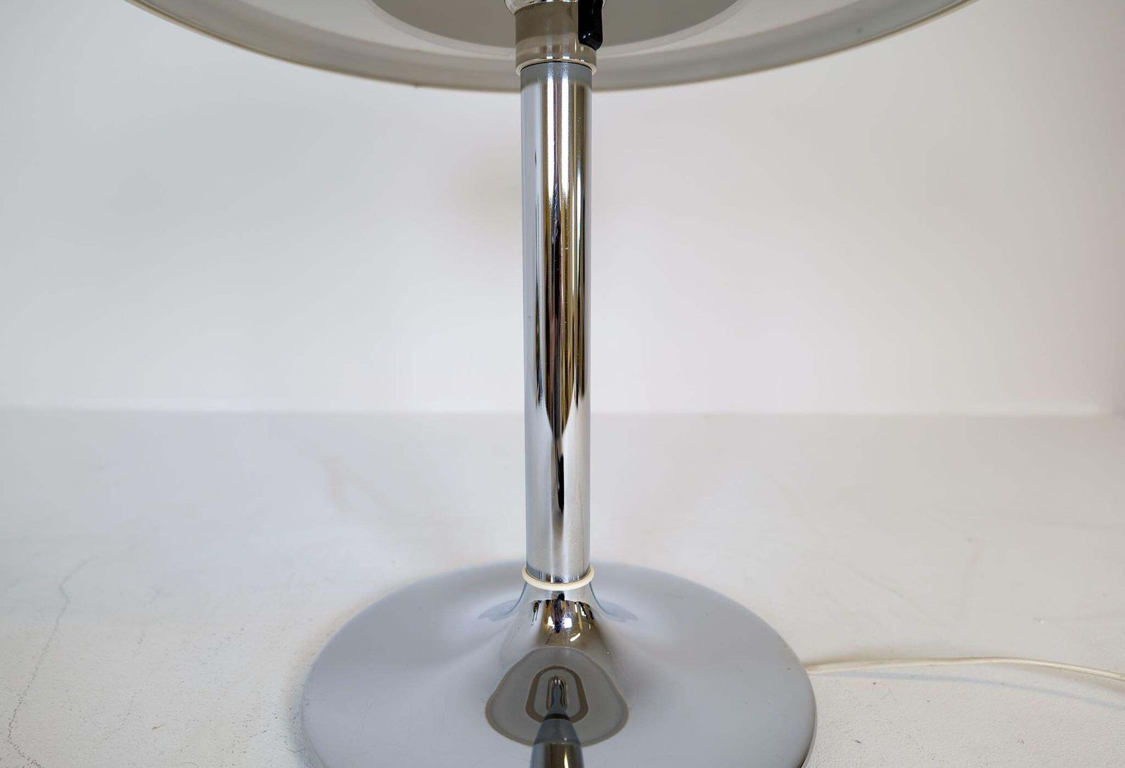 Lighting Space Age Large Table Lamp Chrome Fagerhults, Sweden, 1970s photo