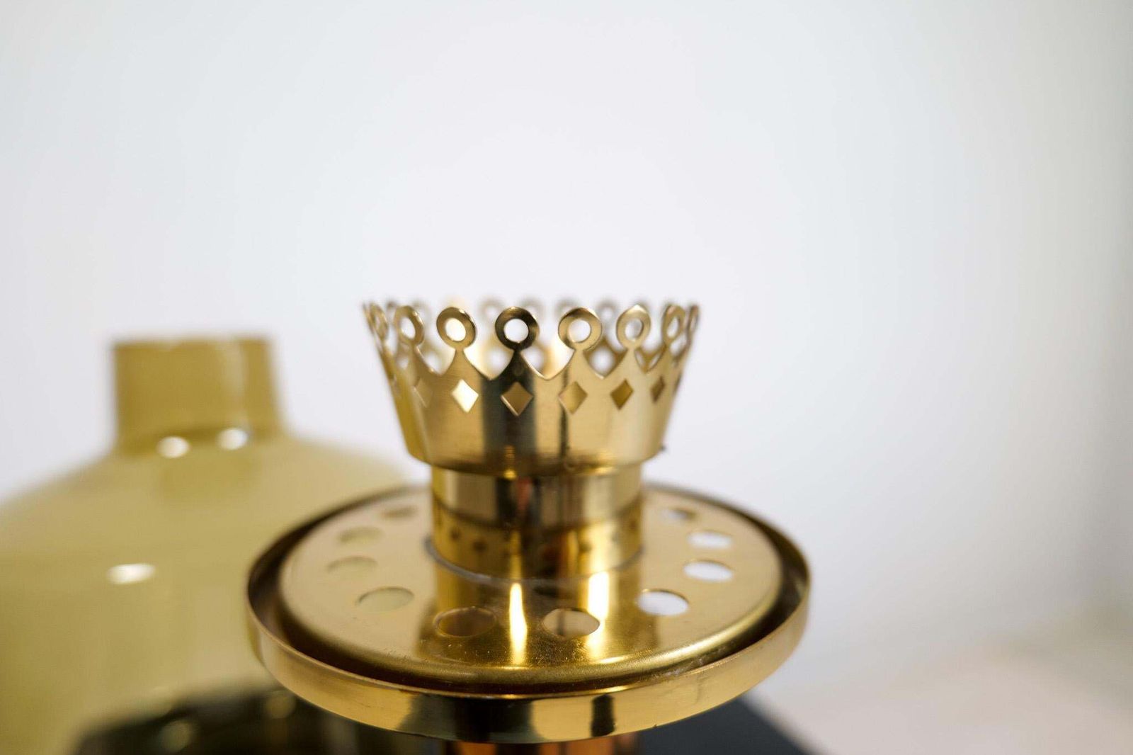 Hans Agne Jakobsson Table Lamp Model B 102 In Brass And Glass, 1960s, Sweden photo buy