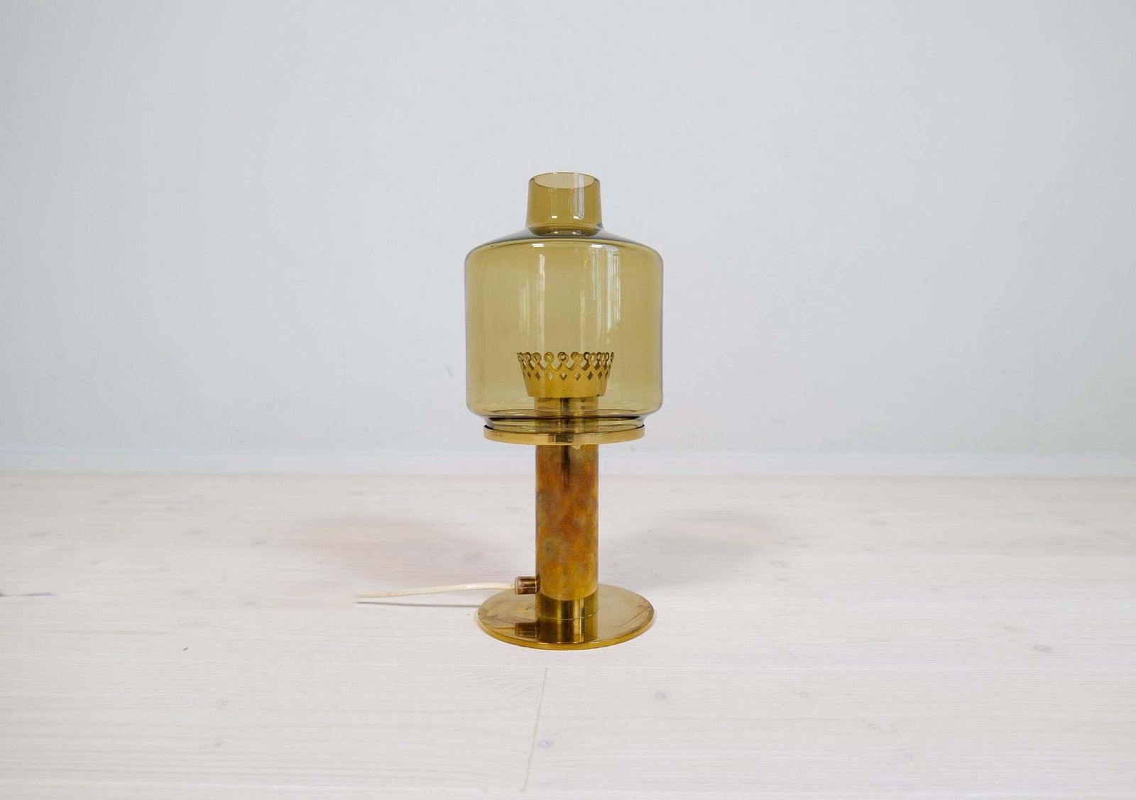 photo furniture Hans Agne Jakobsson Table Lamp Model B 102 In Brass And Glass, 1960s, Sweden