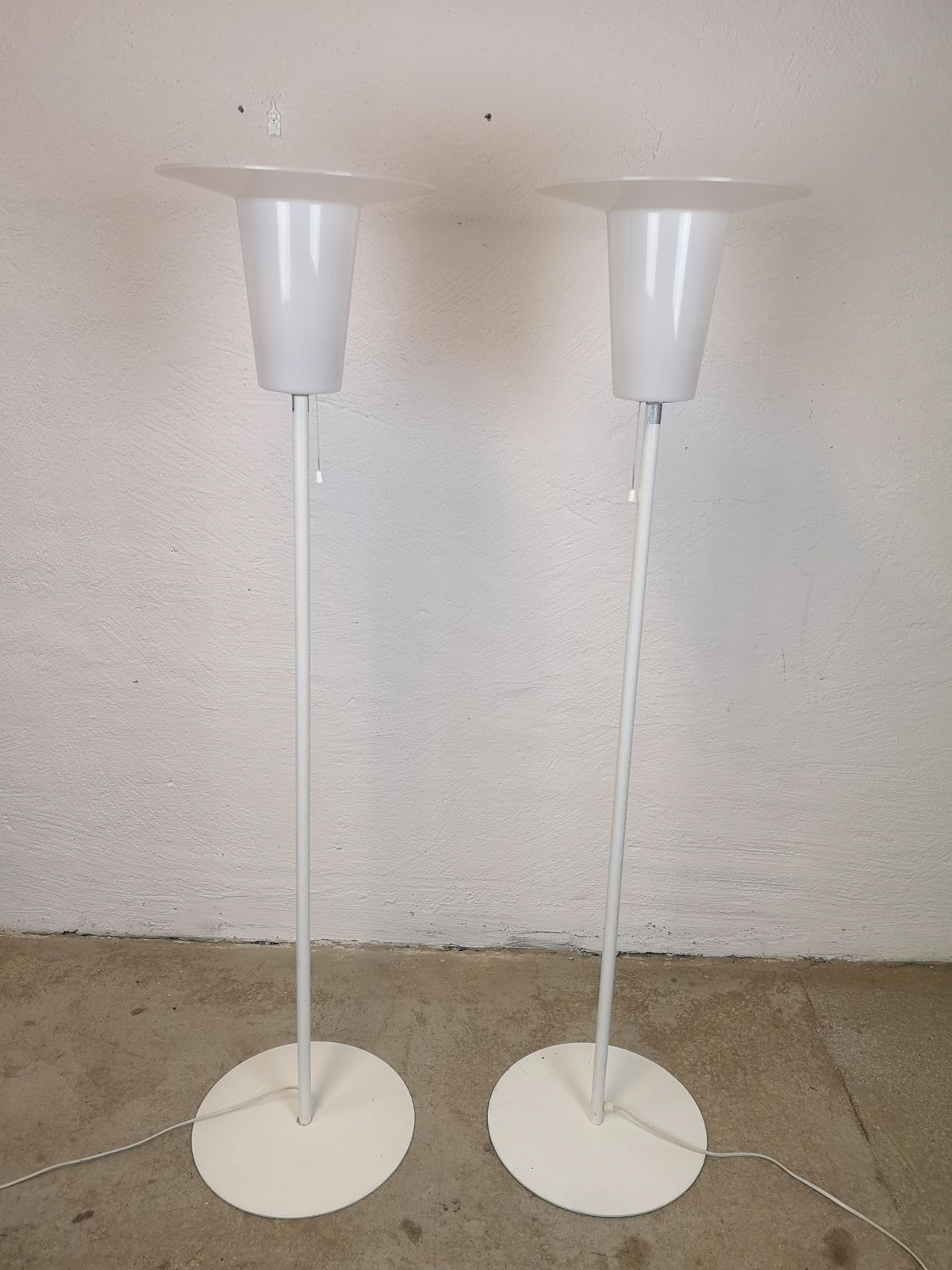 Midcentury Modern Pair Of Floor Lamps Luxus, Sweden, 1970s photo for sale