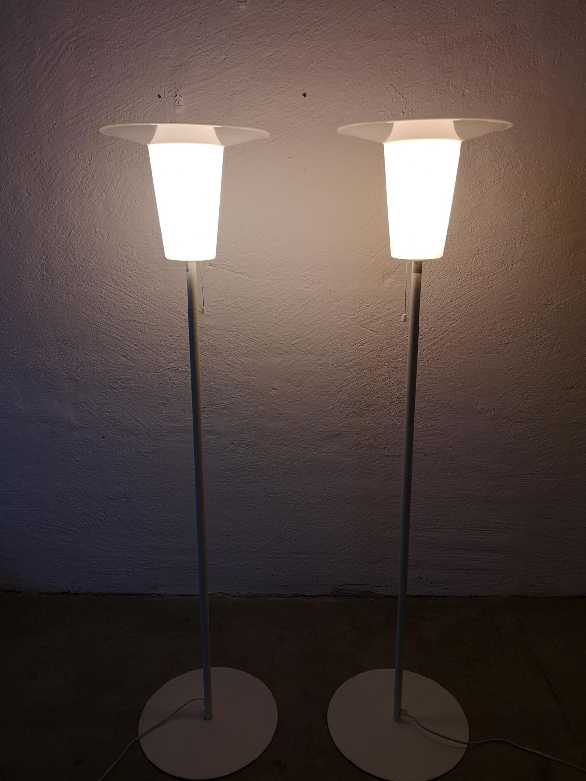 Lighting Midcentury Modern Pair Of Floor Lamps Luxus, Sweden, 1970s photo