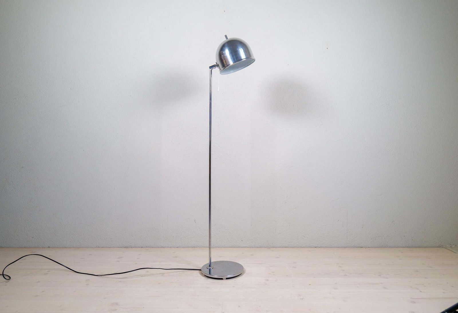 Midcentury Modern Floor Lamp In Chrome, Model G 075, Bergboms, Sweden, 1960s photo furniture