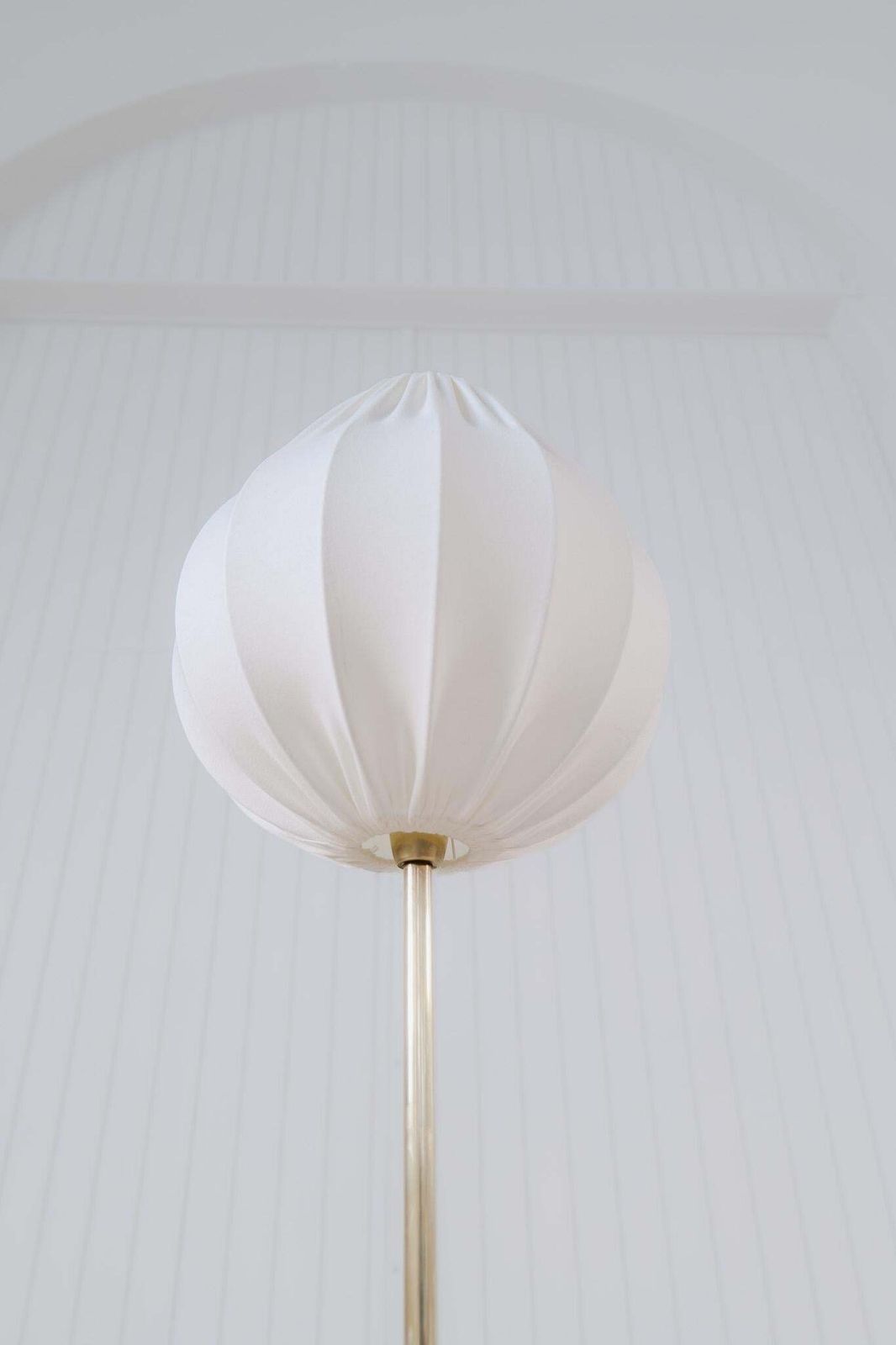 Midcentury Modern Trumpet Shaped Brass Floor Lamp, Sweden, 1960s photo buy