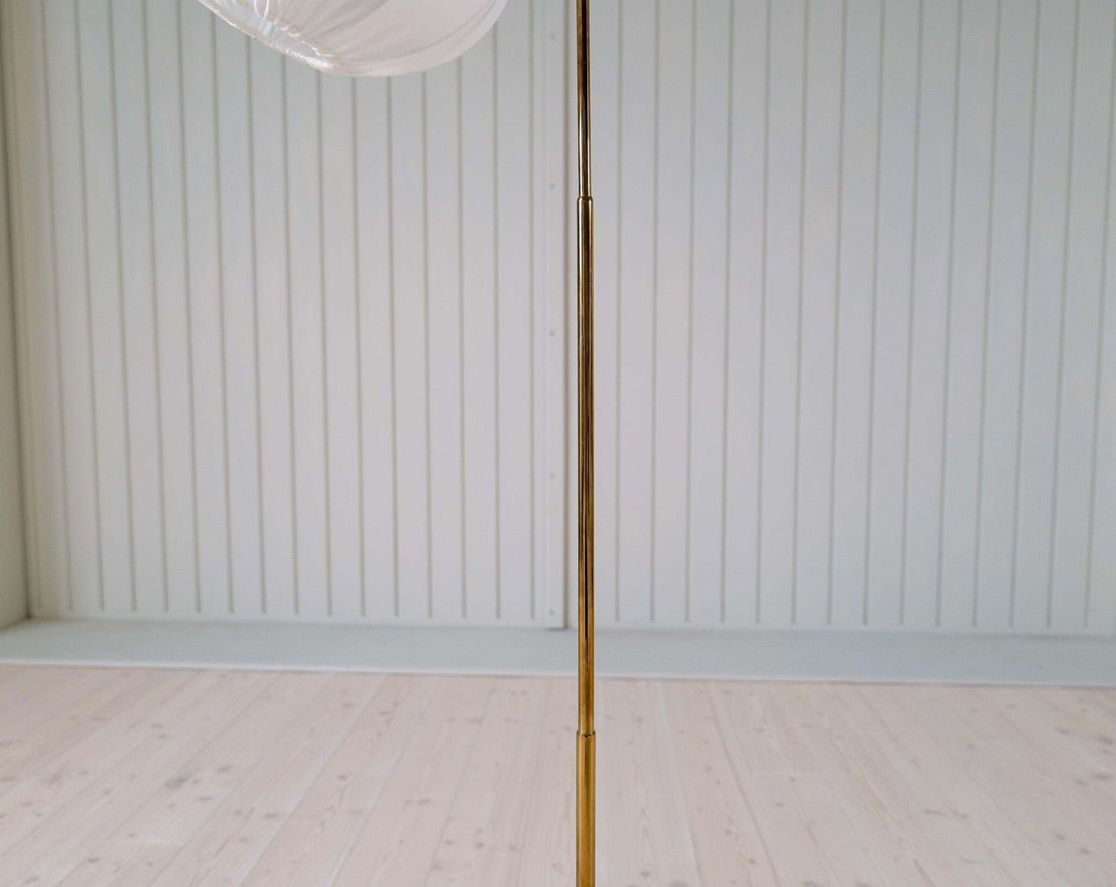 Midcentury Modern Brass Floor Lamp Bergboms G 03, Sweden, 1960s photo vintage