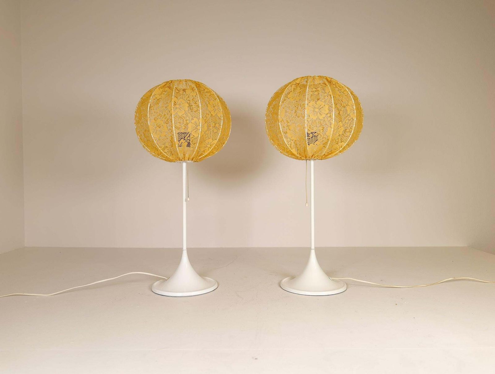 Midcentury Modern Pair Of Bergboms B 024 Table Lamps, 1960s, Sweden photo for sale
