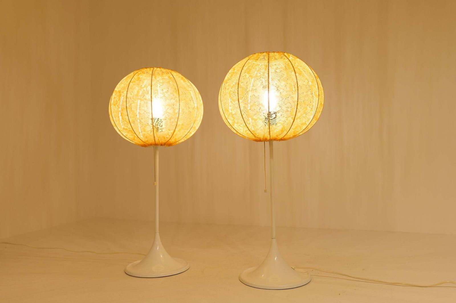 Lighting Midcentury Modern Pair Of Bergboms B 024 Table Lamps, 1960s, Sweden photo