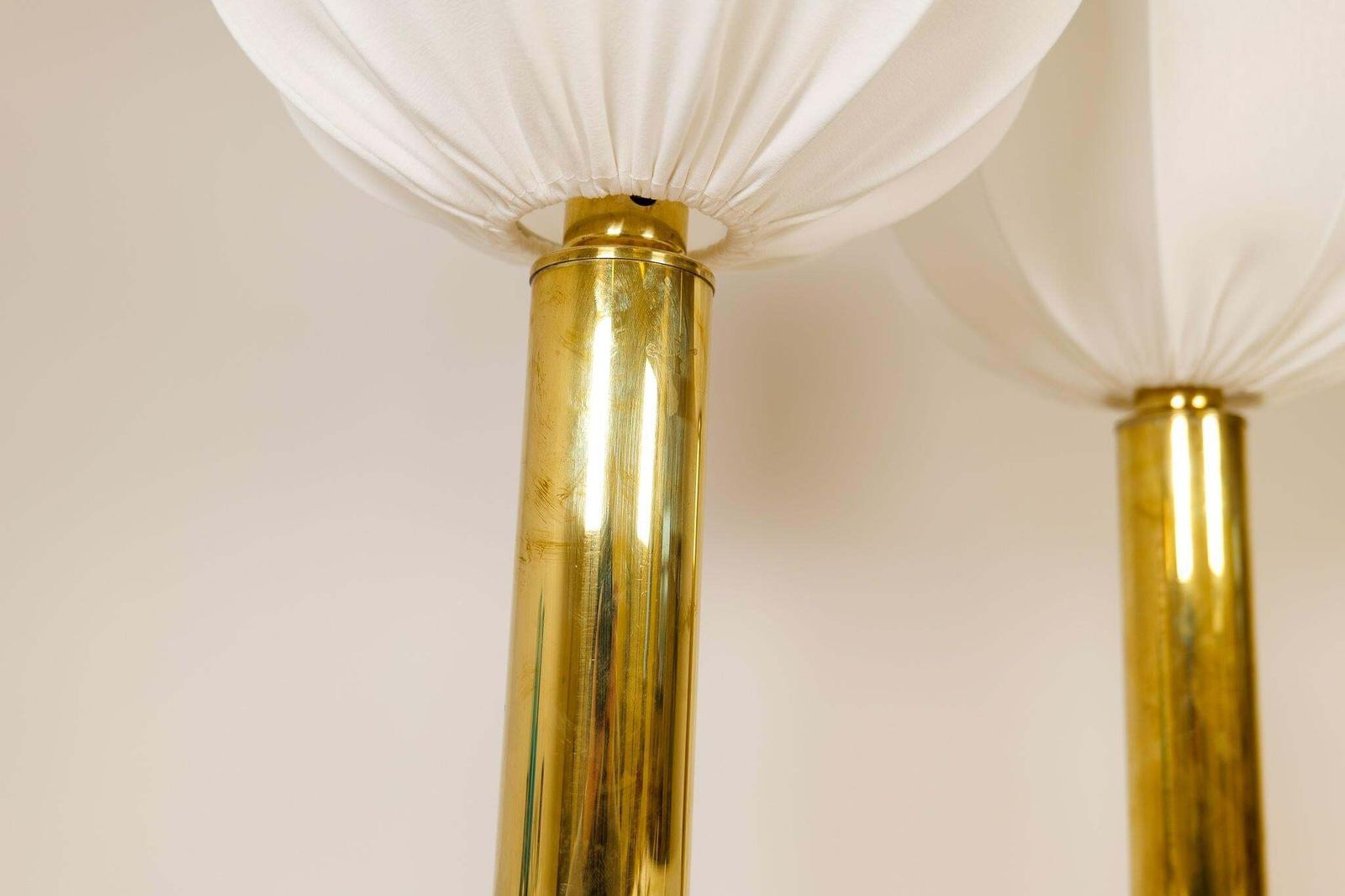 2138.0 Midcentury Pair Of Brass Table Lamps By Kosta Elarmatur, Sweden, 1960s photo